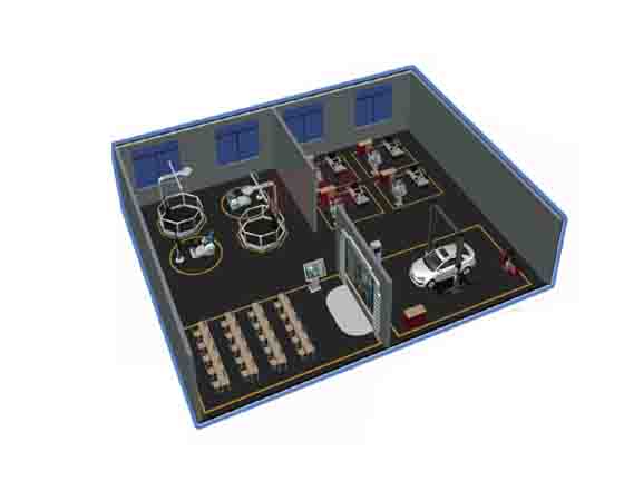 吉利帝豪EV450電動汽車整車教學實訓系統